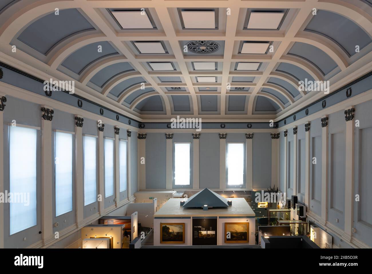 Shrewsbury Museum and Art Gallery, the Square, Shrewsbury. Formerly a Music Hall. Image taken in May 2024. Stock Photo