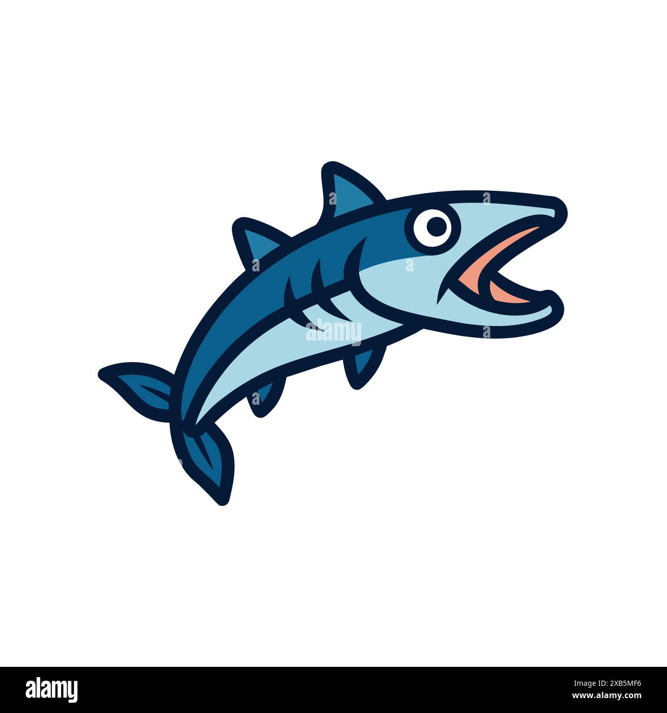 Basking Shark dancing icon vector illustration. AI generated image