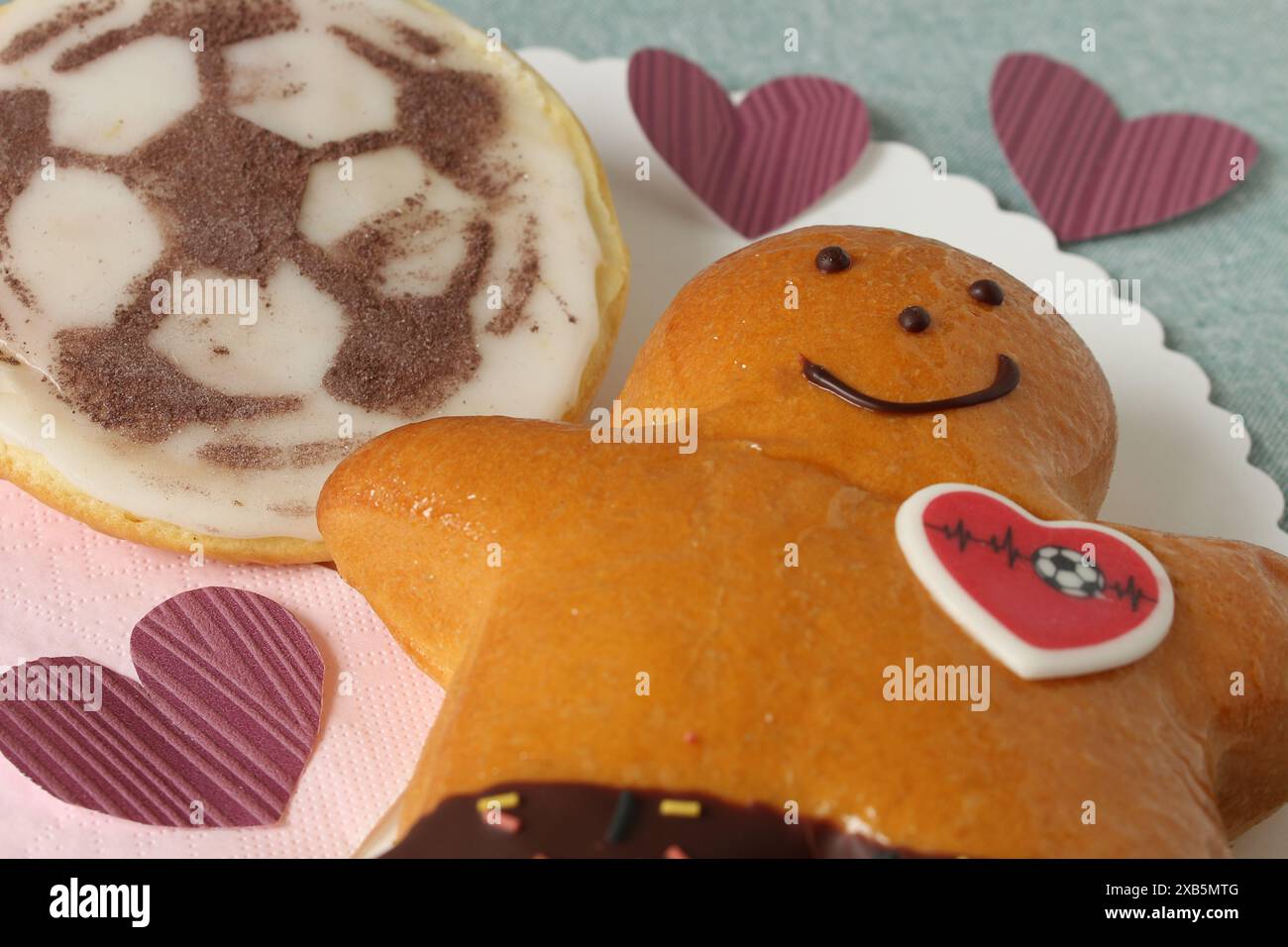 Soccer-Themed German Pastries for the Big Game Stock Photo - Alamy