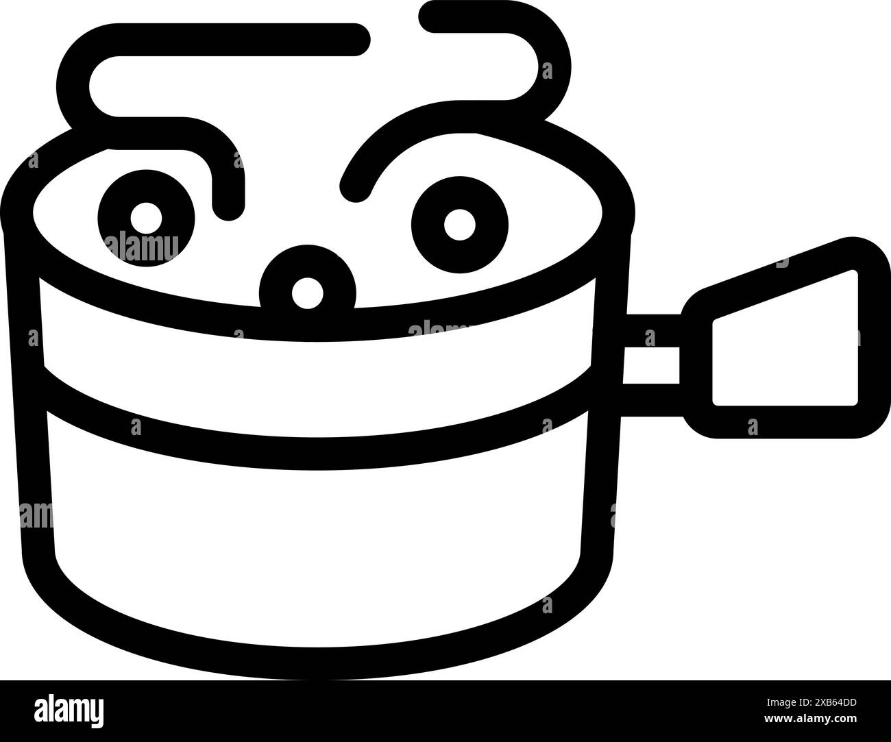 Pot on a stove Black and White Stock Photos & Images - Alamy