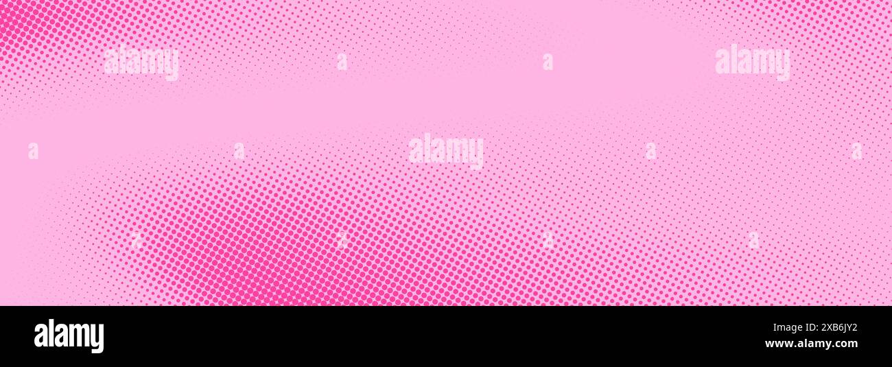 Pink rose halftone pattern. Retro comic gradient background. Pixelated ...