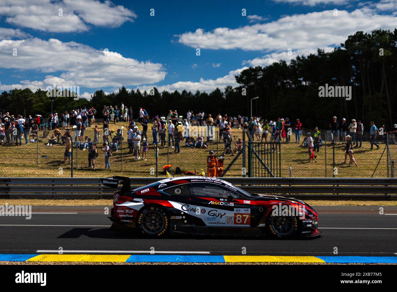 Modèle Réduit Voiture 1:18 Spark - Lexus RC F GT3 #87 - Le Mans 2024 - Pilotes Hawksworth, Masson, Kimura - Réf. 18S449 - Neuf