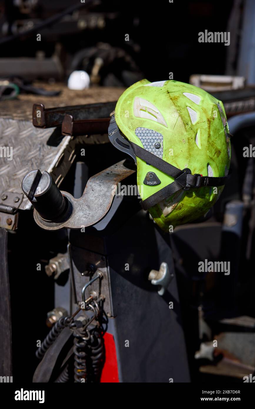 Safety helmet, dirty Stock Photo