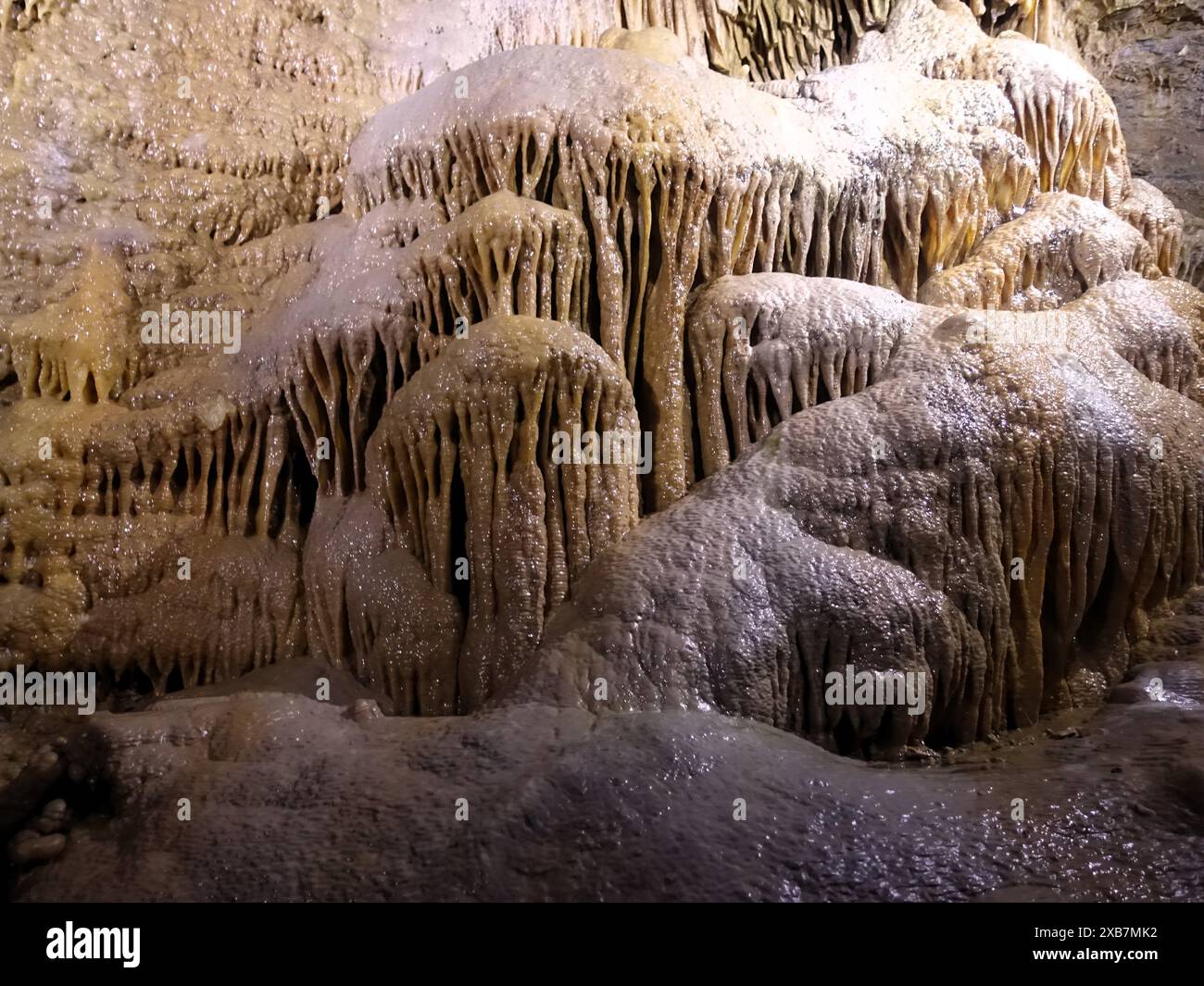 A rock cave with sharp salt formations Stock Photo - Alamy