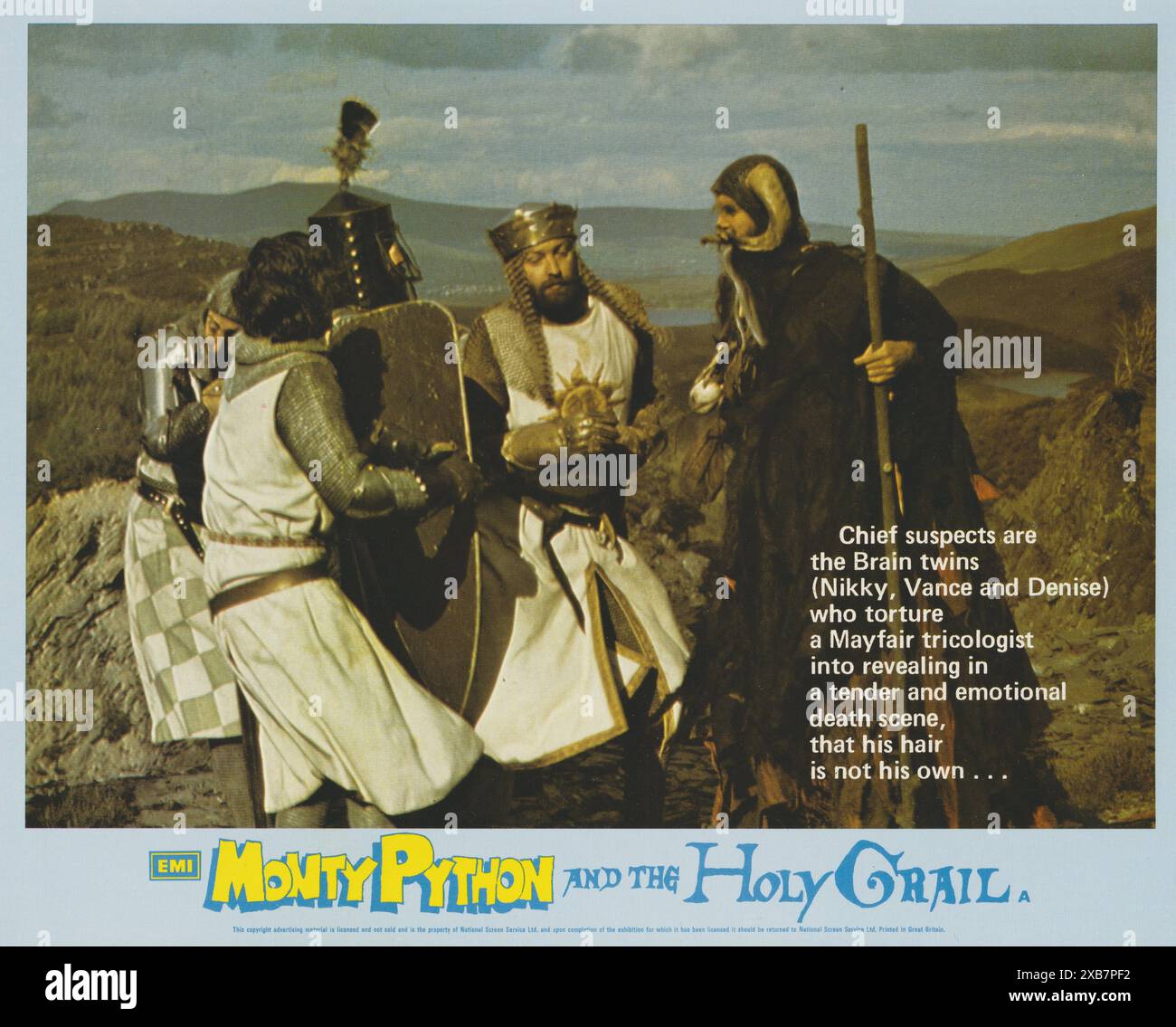 Monty Python and the Holy Grail (EMI, 1975). British Lobby Card Stock ...