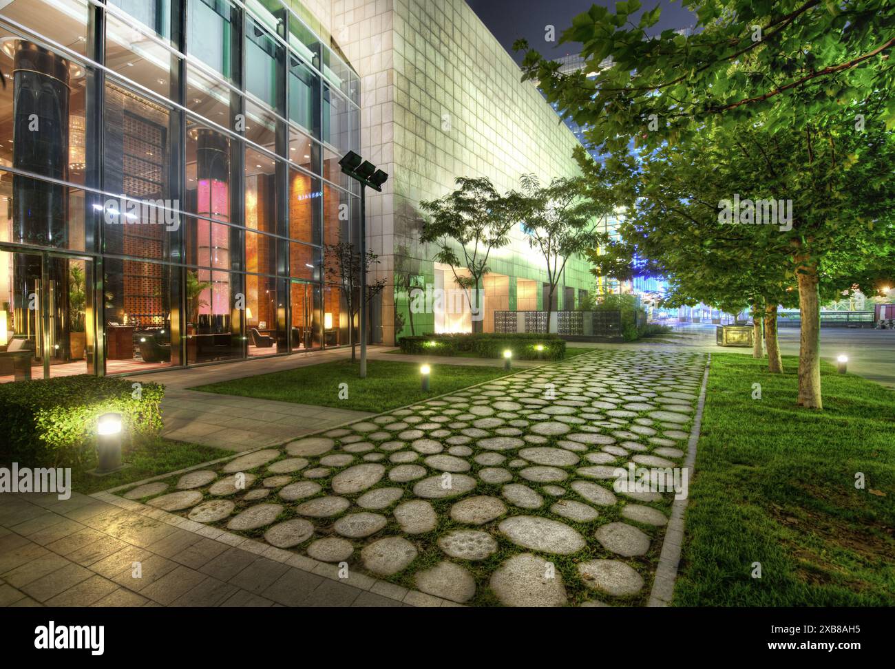 Quiet pathway surrounded trees hi-res stock photography and images - Alamy