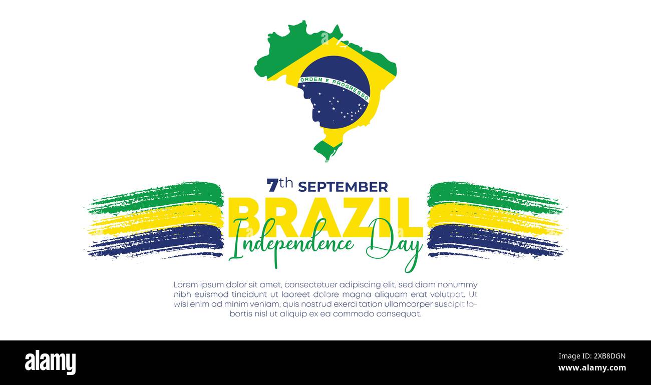 Brazil Independence Day 7 September. Independence Day Web Banner