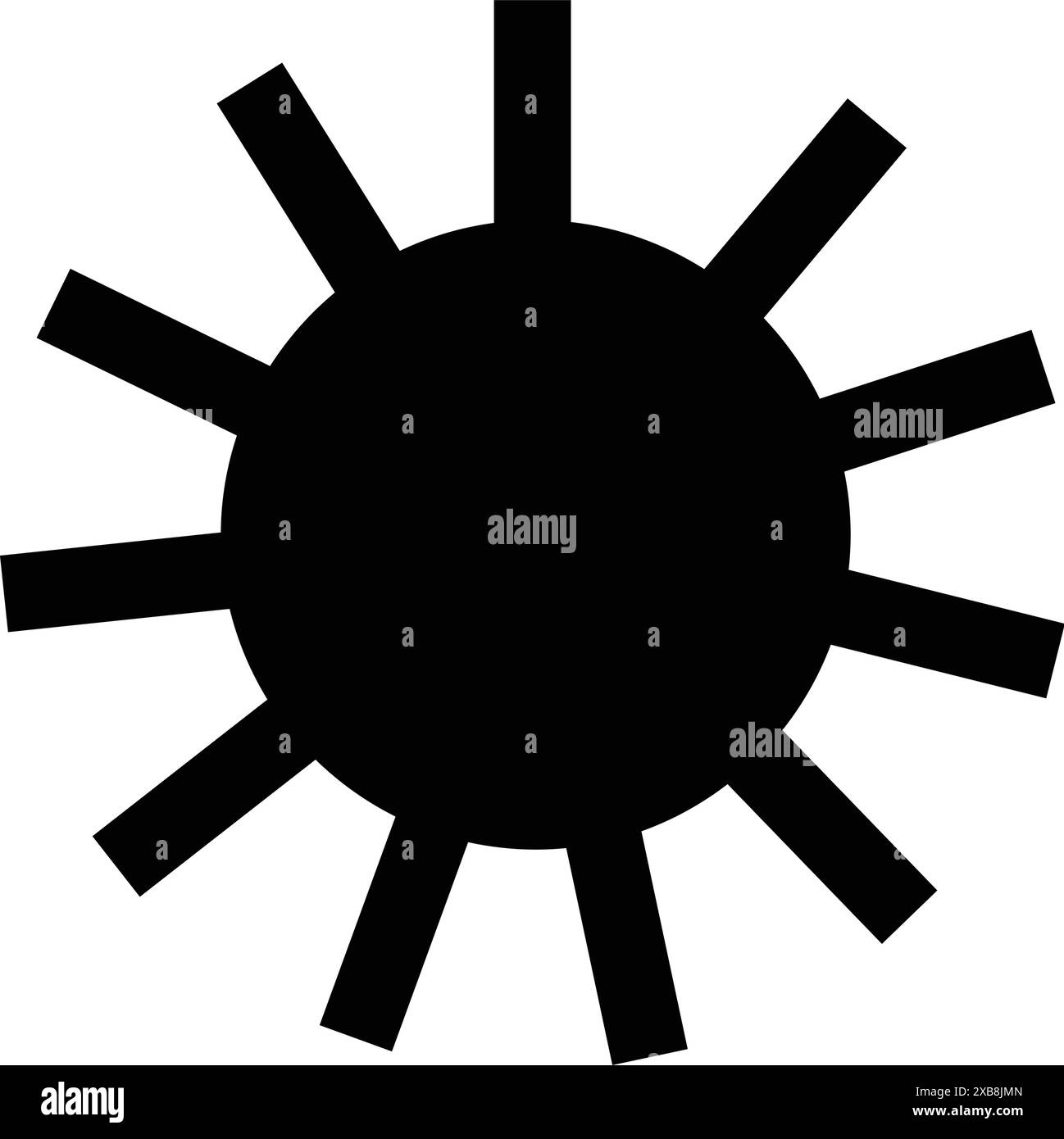 Sun icon clipart, vector symbol illustration element Stock Vector Image ...
