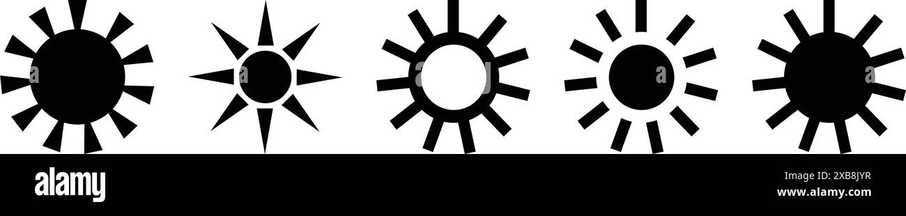 Sun icon, vector symbol illustration element Stock Vector Image & Art ...