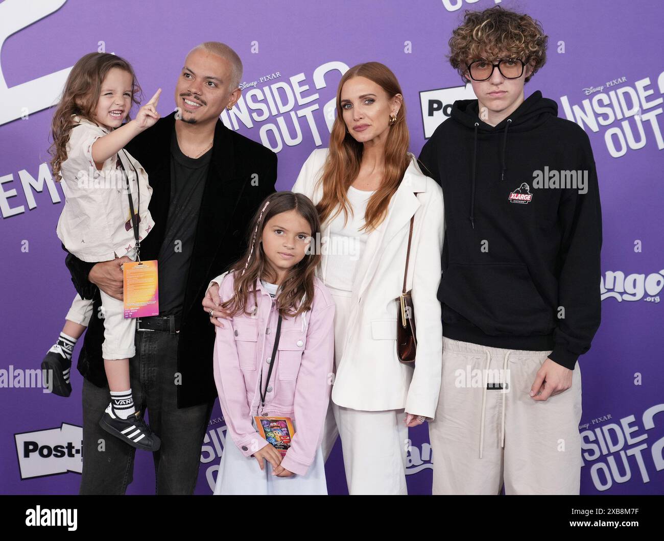 (L-R) Ziggy Blu, Evan Ross, Jagger Snow, Ashlee Simpson and Bronx ...