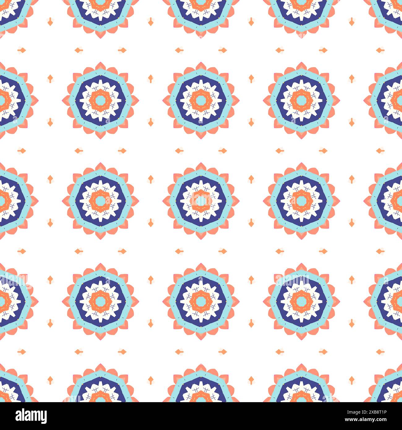 Pastel colored triangle pattern design Stock Photo