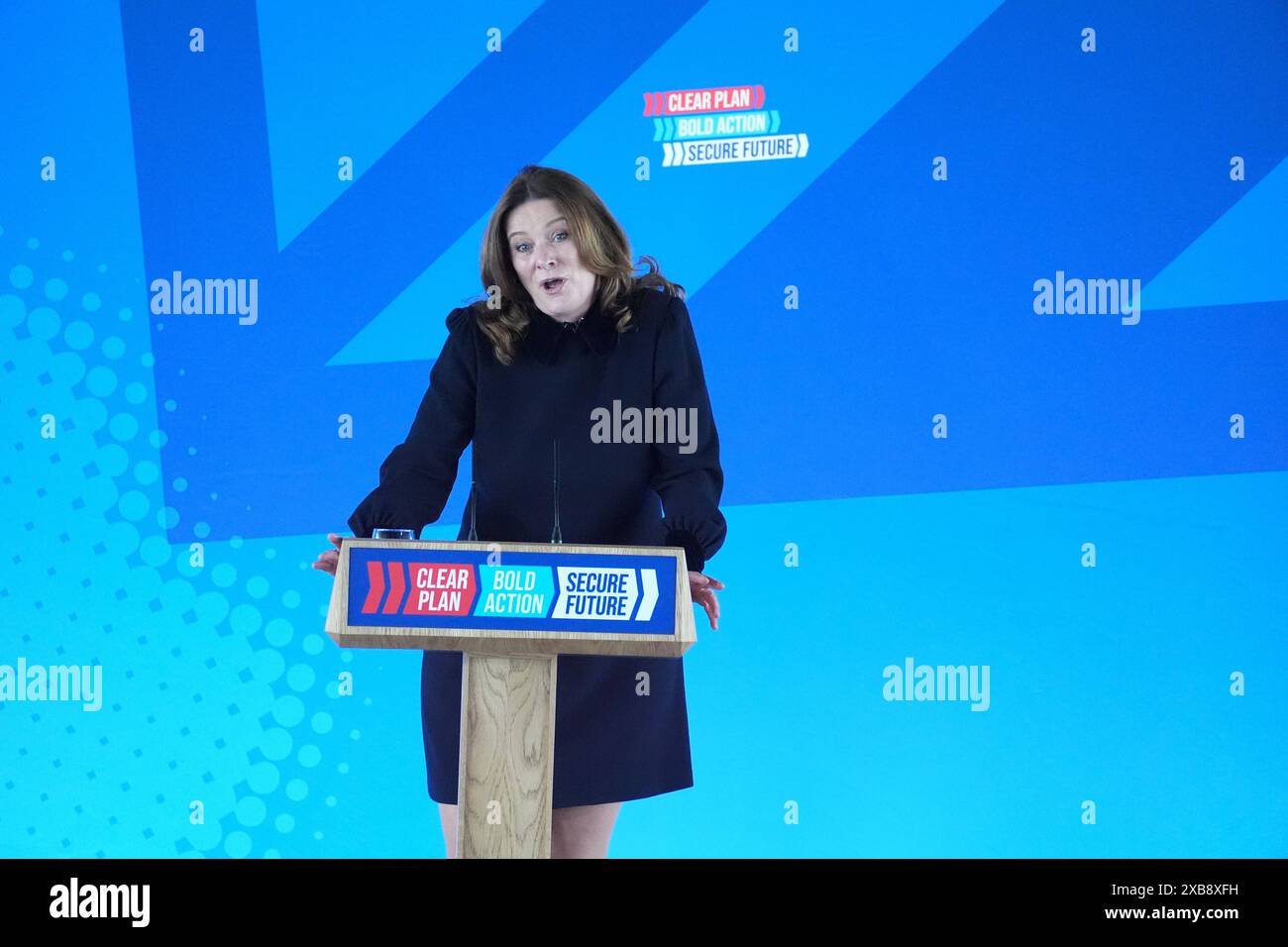 Education Secretary Gillian Keegan speaks at the Conservative Party ...