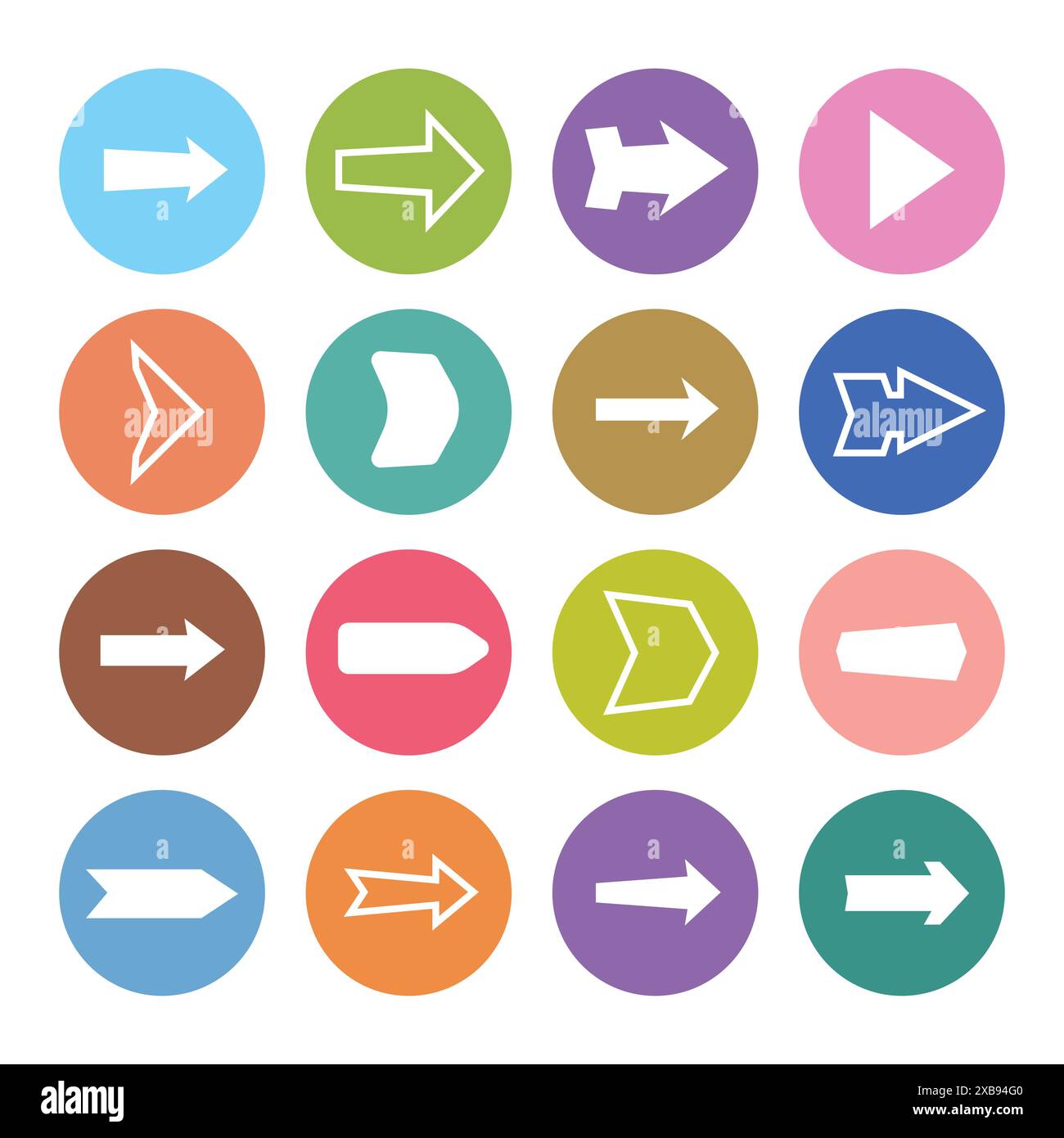 Arrows collection set in vector Stock Vector Images - Alamy