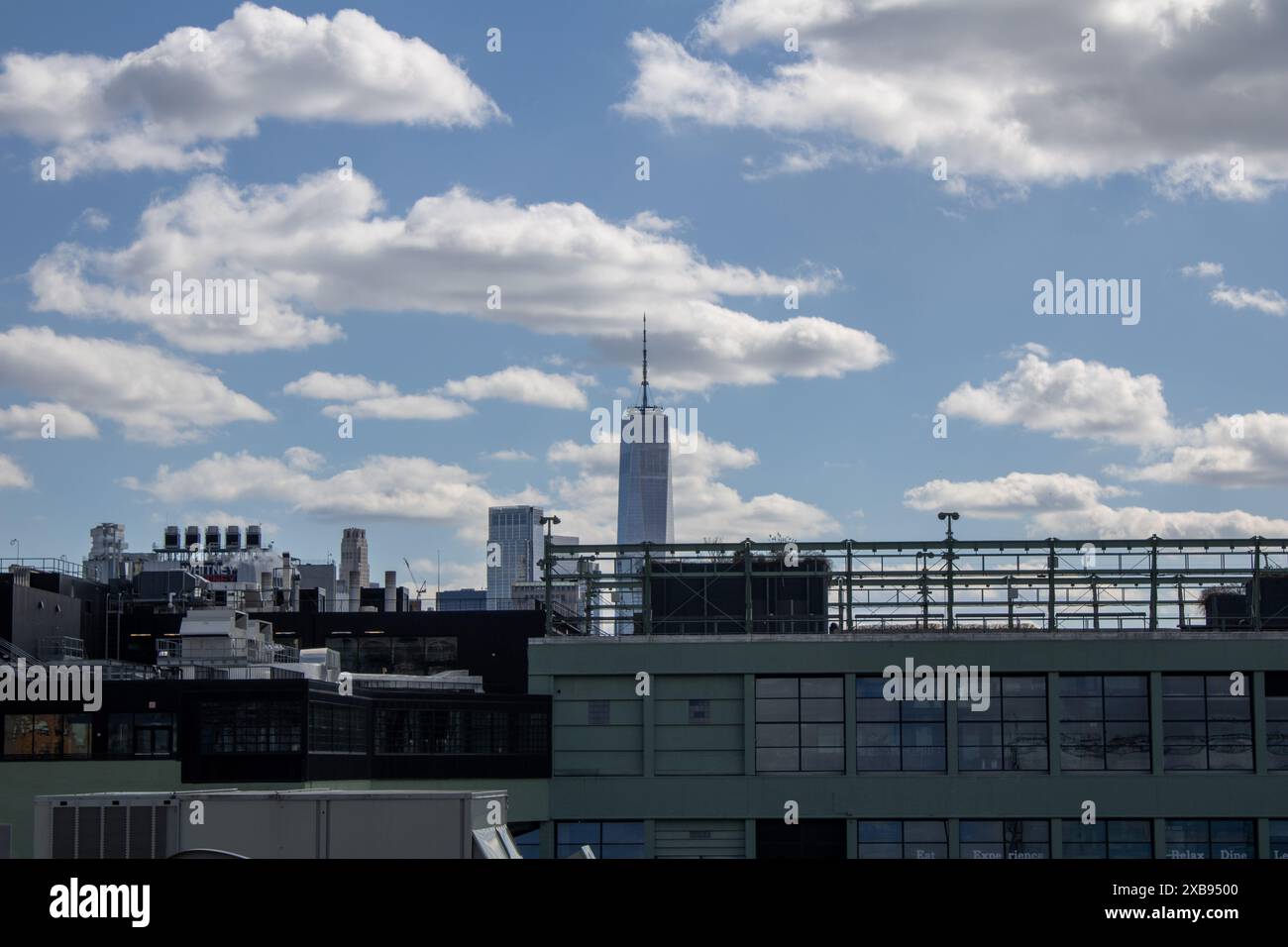 Airport scenery with cloudy sky and jet airliner Stock Photo - Alamy