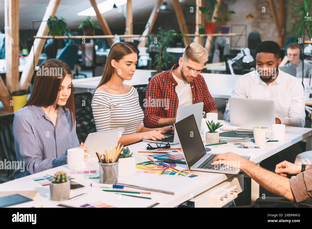 Collaboration in workspace hi-res stock photography and images - Alamy