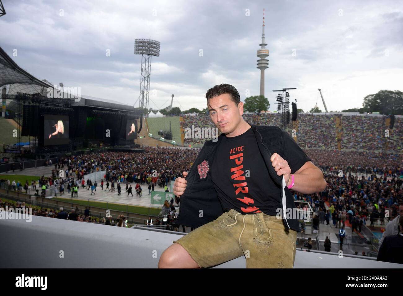 Andreas Gabalier bei der AC/DC Power Up Tour im Olympiastadion, München ...