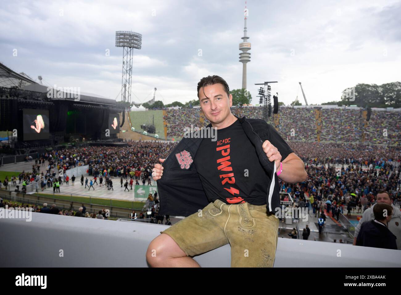 Andreas Gabalier bei der AC/DC Power Up Tour im Olympiastadion, München ...