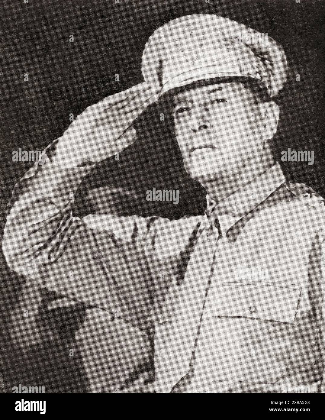 Douglas MacArthur, 1880 –1964.  American military leader and General of the Army for the United States.  From The War in Pictures Third Year Stock Photo