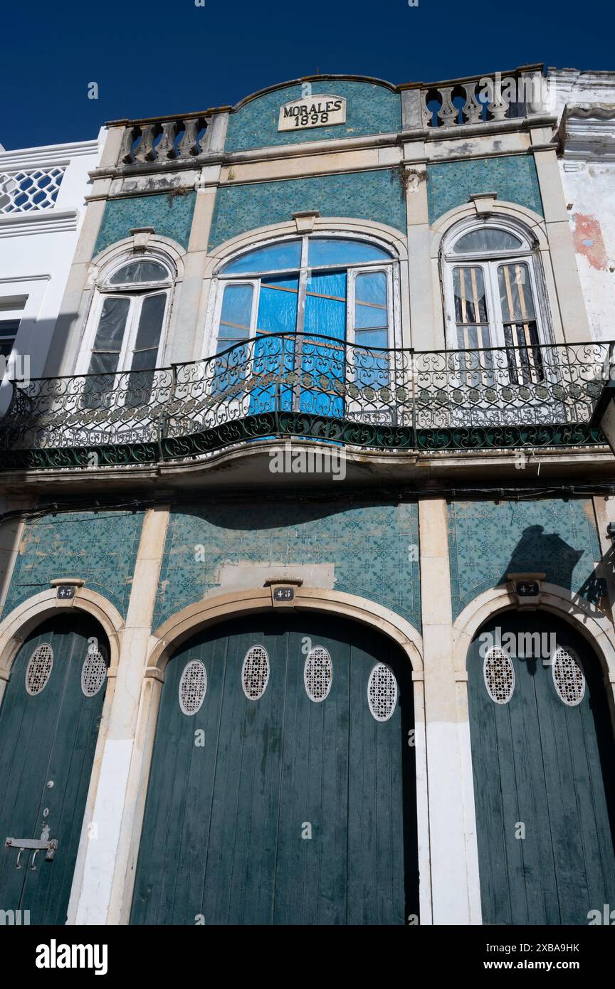 Portugal, Olhao, Algarve  May 2024. Traditional building Stock Photo