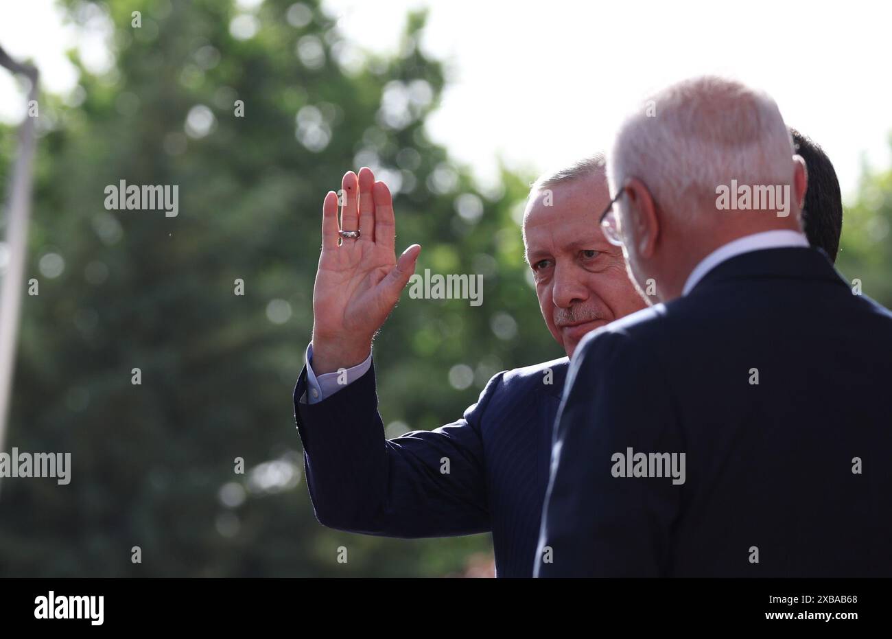 Ankara, Turkey – June 11, 2024. President of the Republic of Turkey and ...