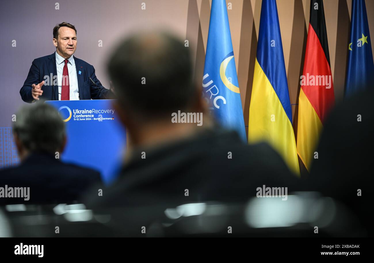 Berlin, Germany. 11th June, 2024. Rados·aw Sikorski, Foreign Minister ...