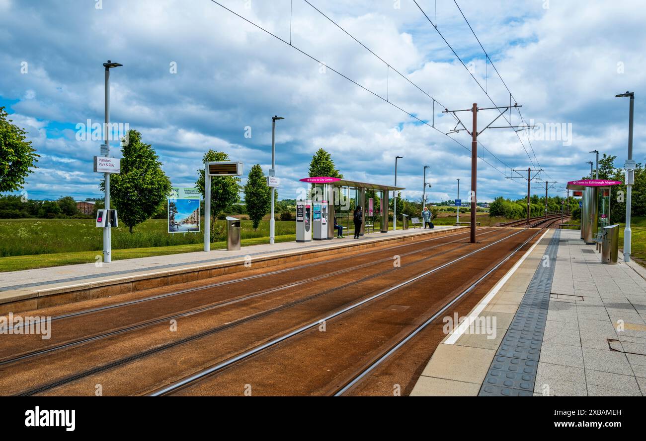 Ingliston Park & Ride TRAM Station, near Edinburgh, Scotland Stock Photo Alamy