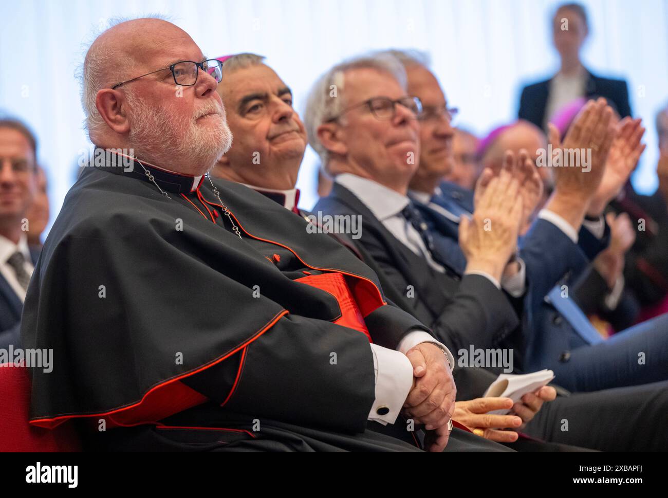 Munich, Germany. 11th June, 2024. Cardinal Reinhard Marx takes part in the ceremony to mark the 100th anniversary of the Bavarian Concordat. The signing of the State-Church Treaty between the Holy See and the Free State of Bavaria was celebrated 100 years ago in 1924. Credit: Peter Kneffel/dpa/Alamy Live News Stock Photo