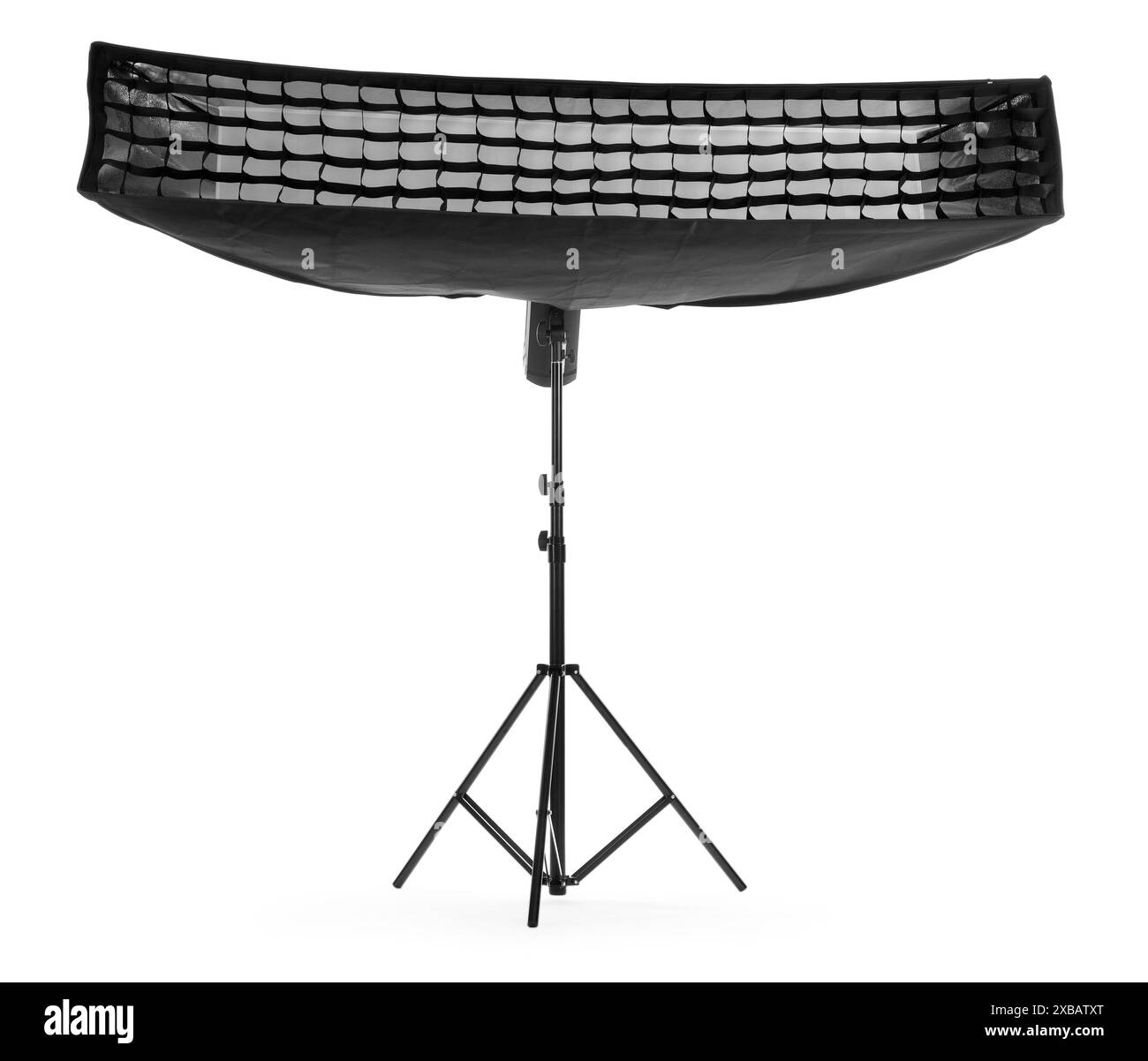 Professional lighting isolated on white. Photo studio equipment Stock
