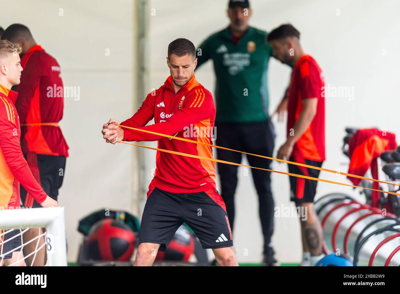 Einheit im Kraftraum GER, Training Ungarische Nationalmannschaft