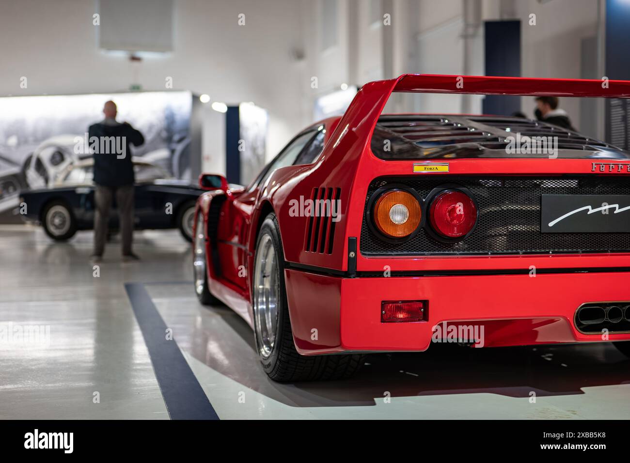 MODENA, ITALY - APRIL 21, 2022: Rear view of Ferrari F40 supercar in ...