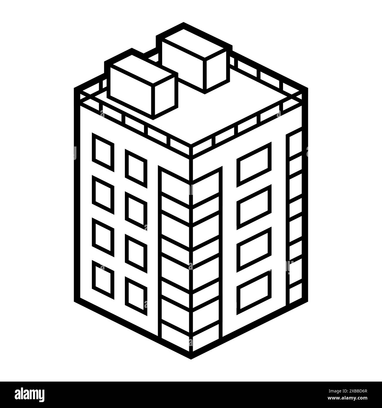 House icon in isometry style. Real estate image for website, app, logo
