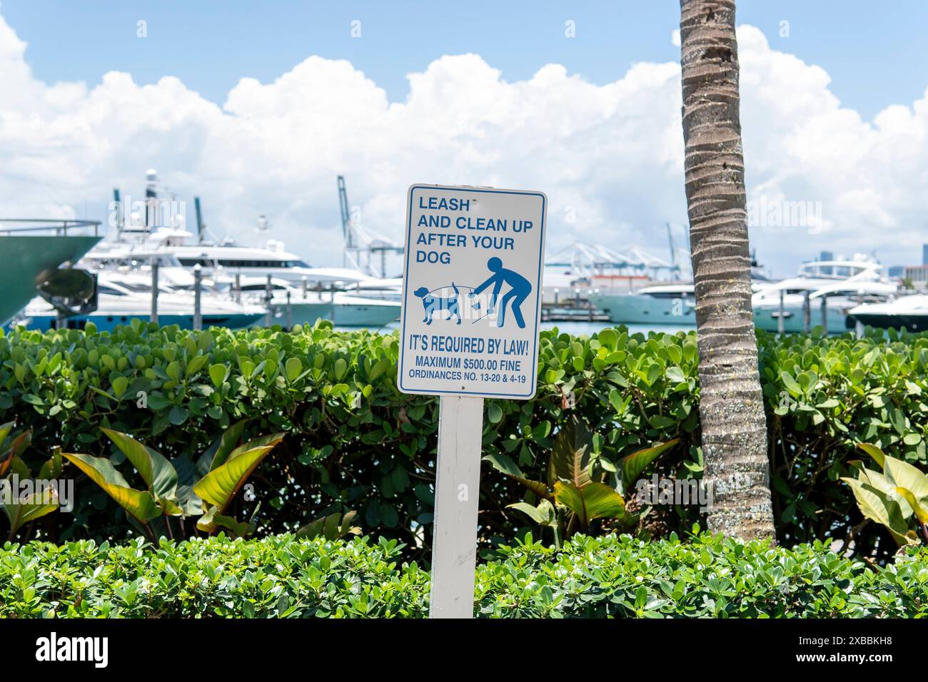 A Clean up after your dog sign Stock Photo Alamy