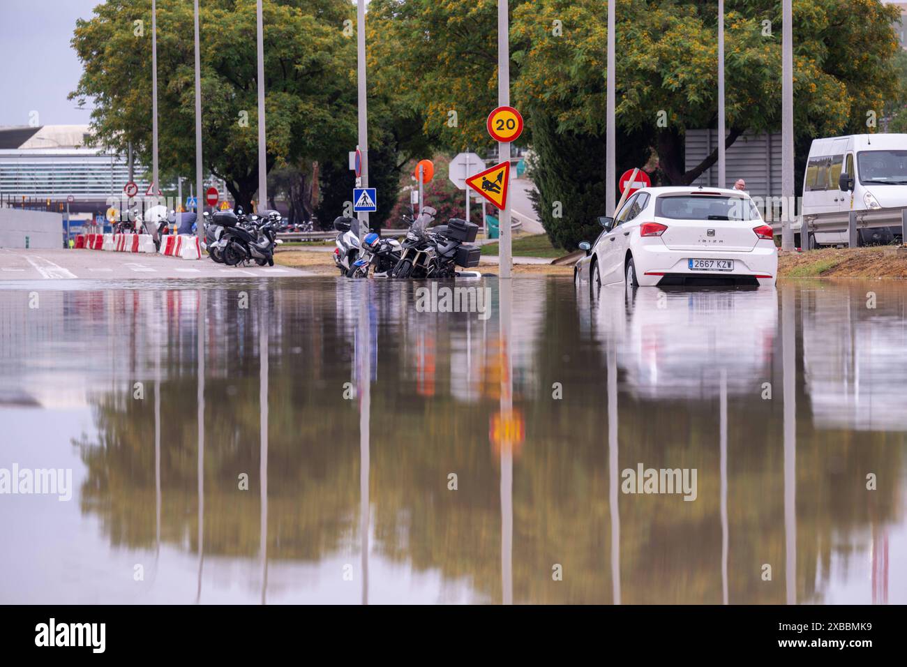 20240611 Unwetter auf Mallorca PALMA, SPAIN - JUNE 11 2024 ...