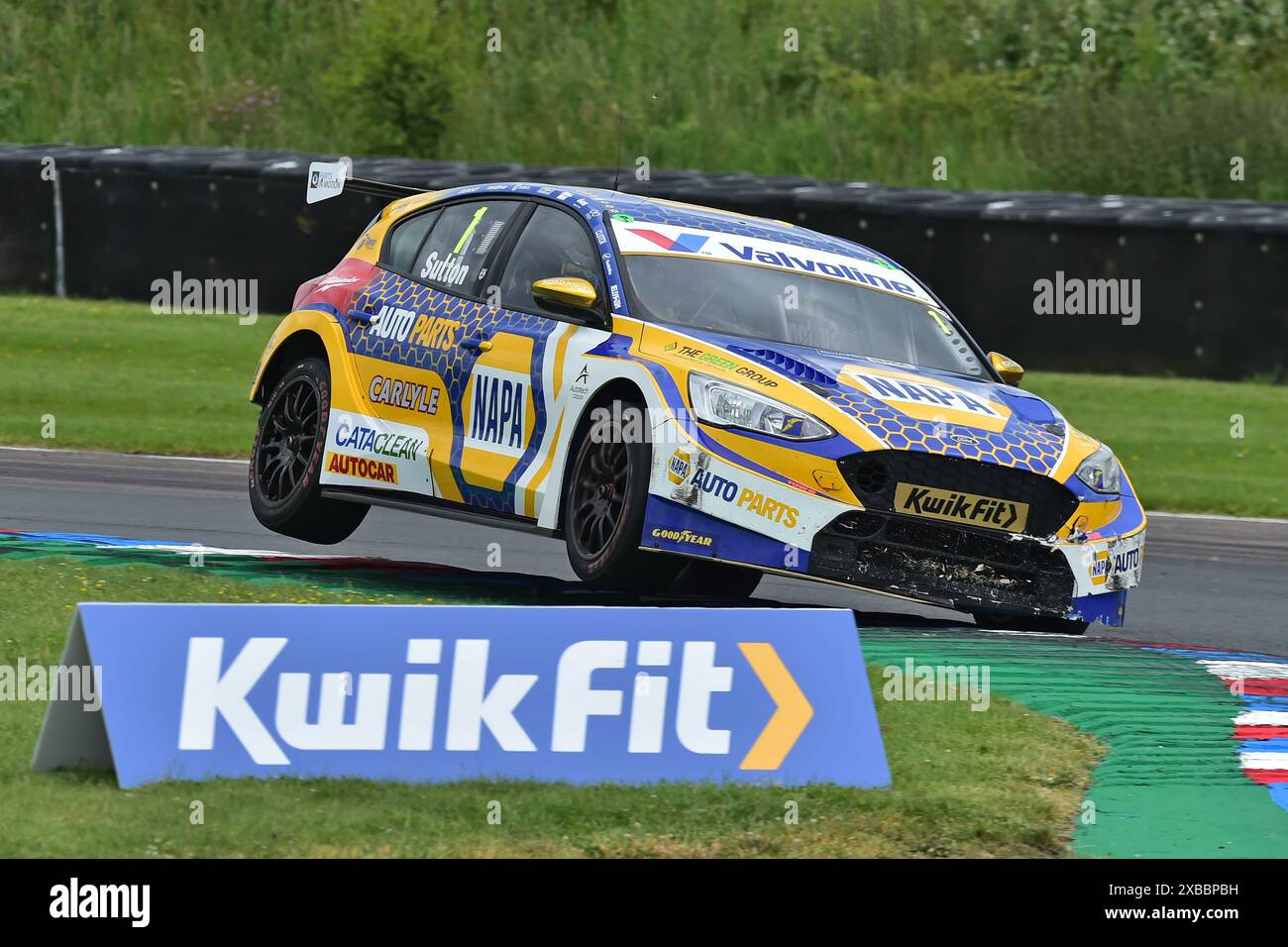 On two wheels, Ashley Sutton, Ford Focus ST, NAPA Racing UK, BTCC ...