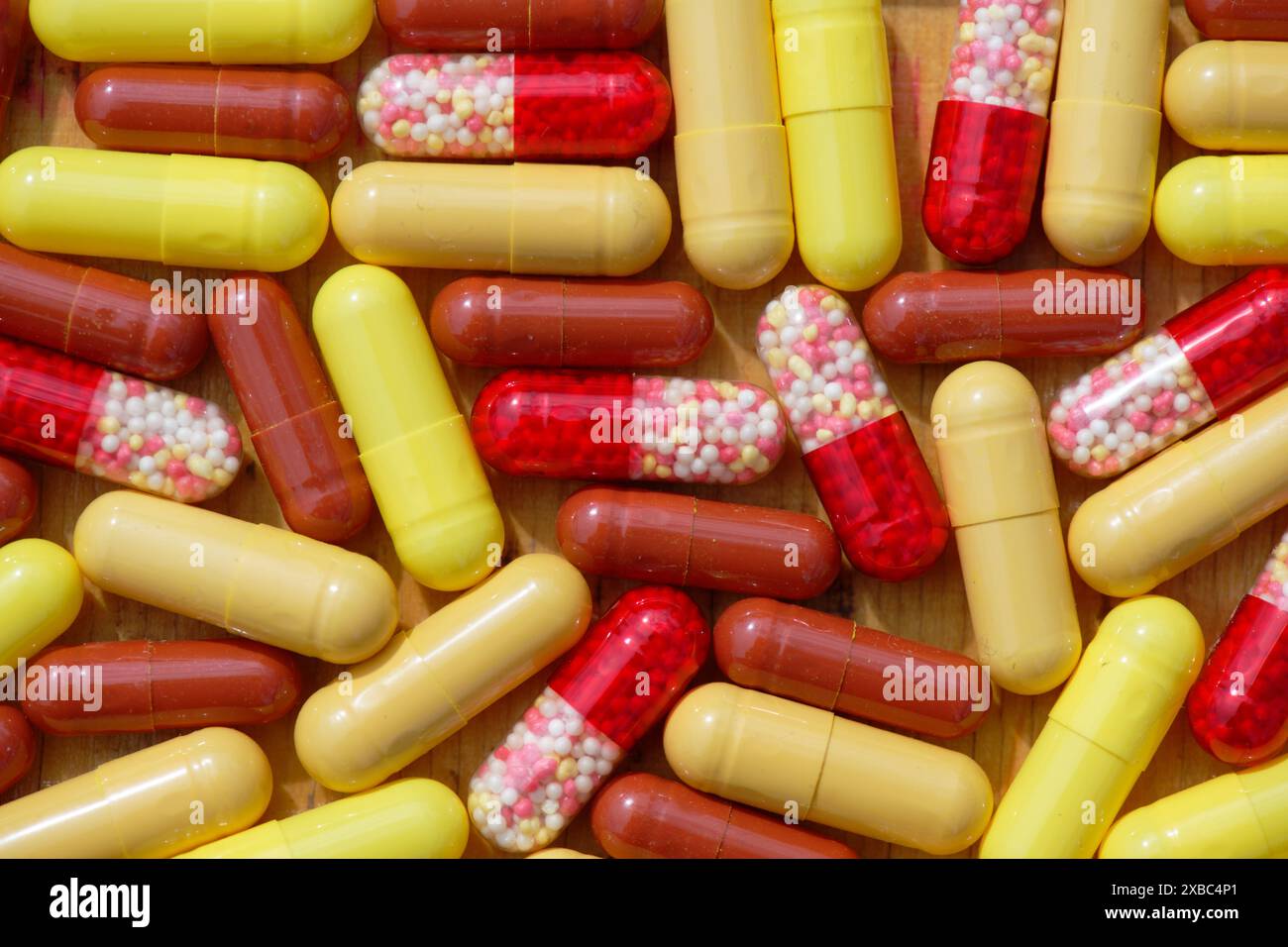 Many Different Color Tablets Different Pharmaceutical Tablet Shapes
