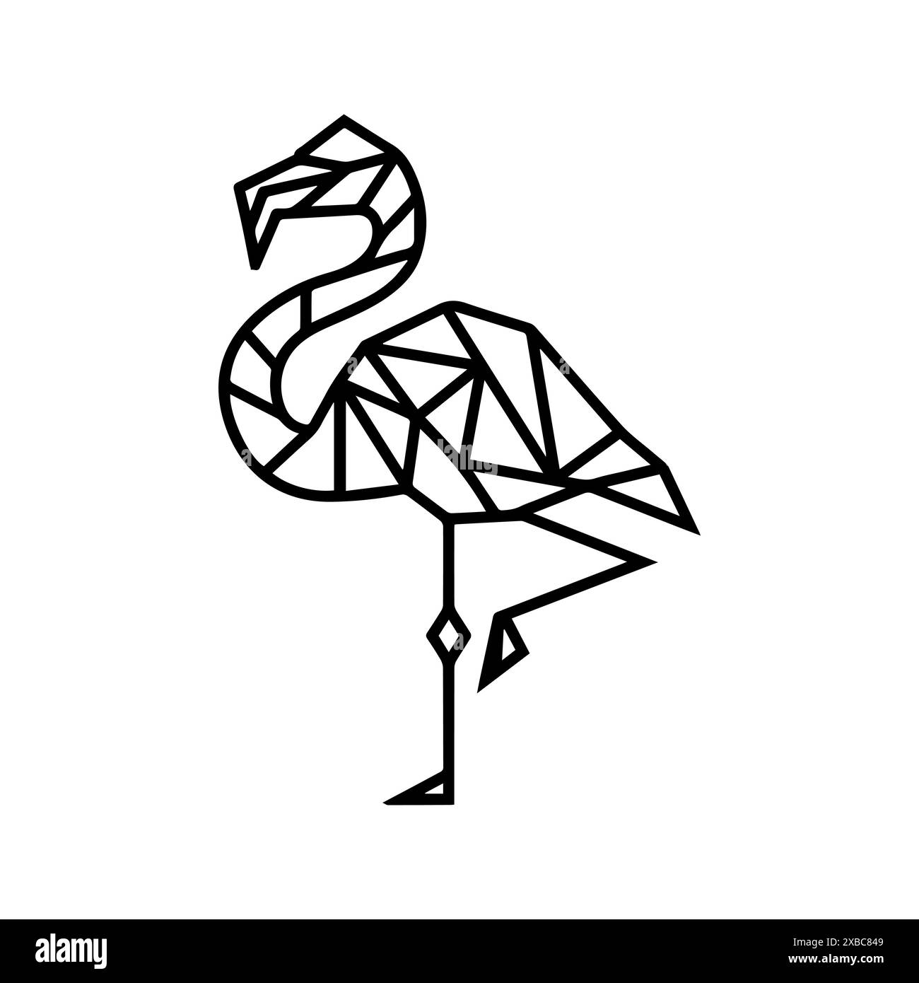 Flamingo Silhouette Outline