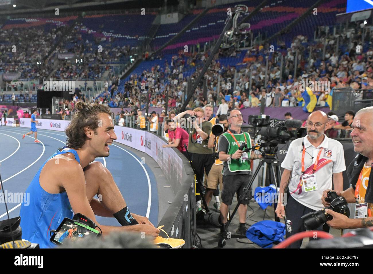 Olympic Stadium, Rome , Italy Gianmarco TAMBERI gold medal High Jump