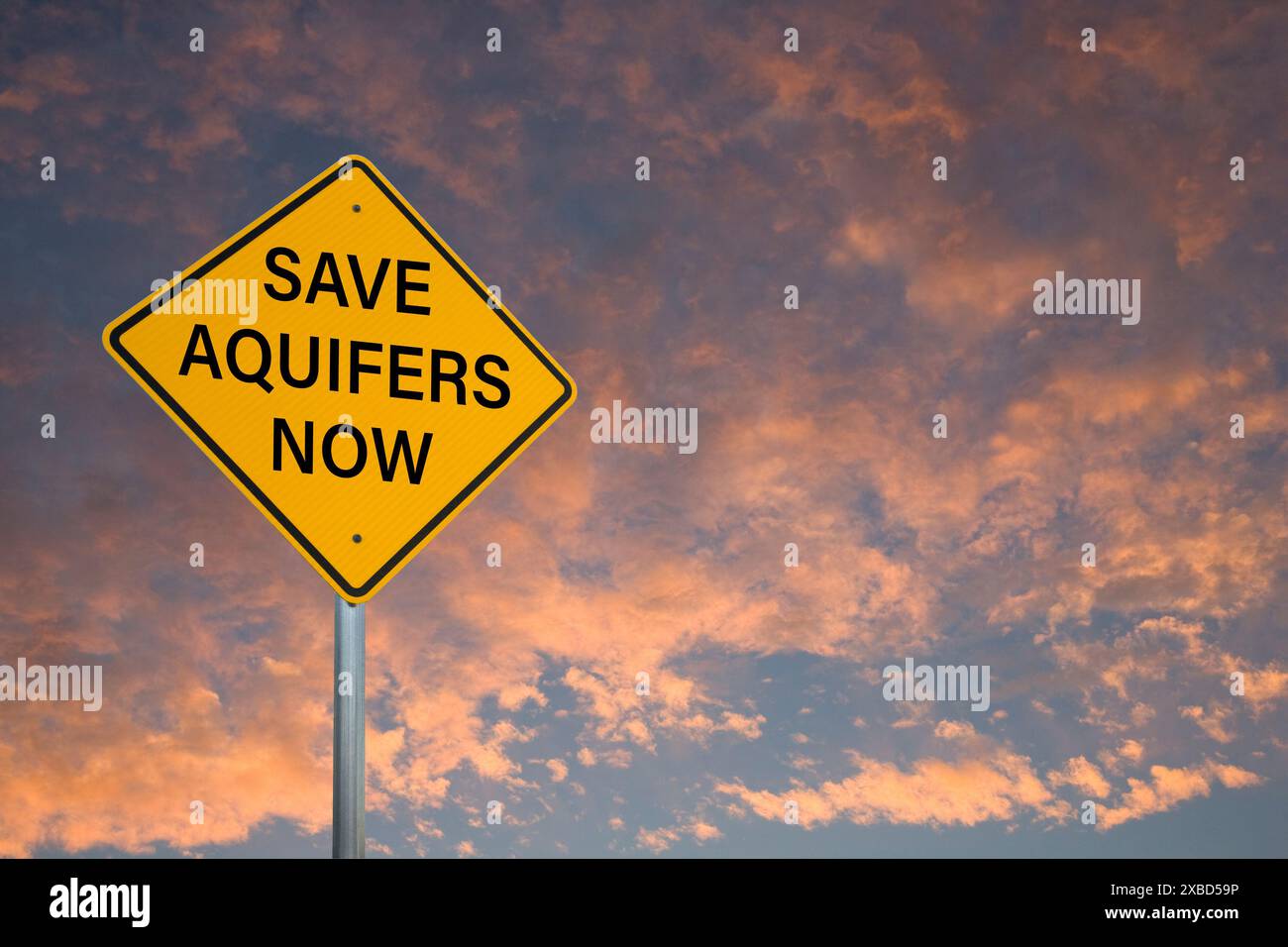 Aquifers Environmental Sign Stock Photo - Alamy