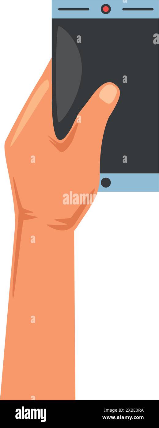 left hand using smartphone Stock Vector Image & Art - Alamy