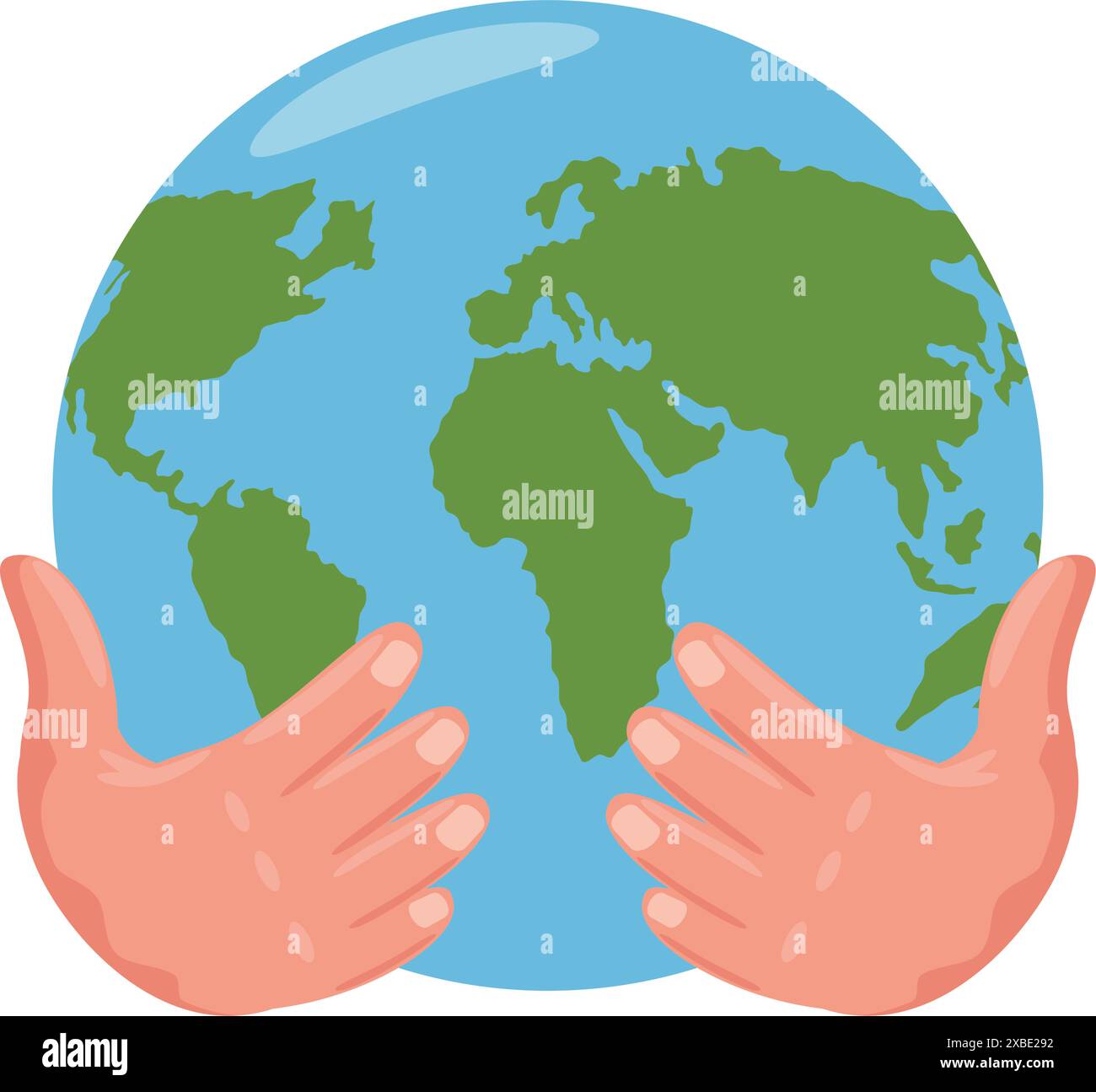 hands holding globe cartoon Stock Vector Image & Art - Alamy