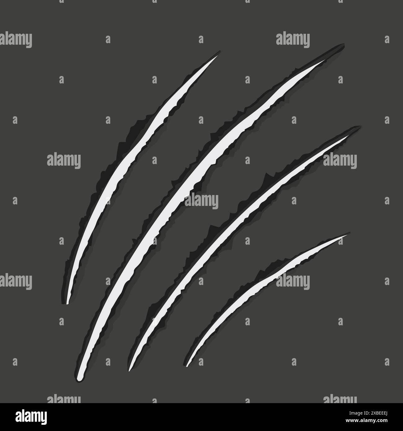 Scratch mark claw trace wild animal nails scratches textured torn paper