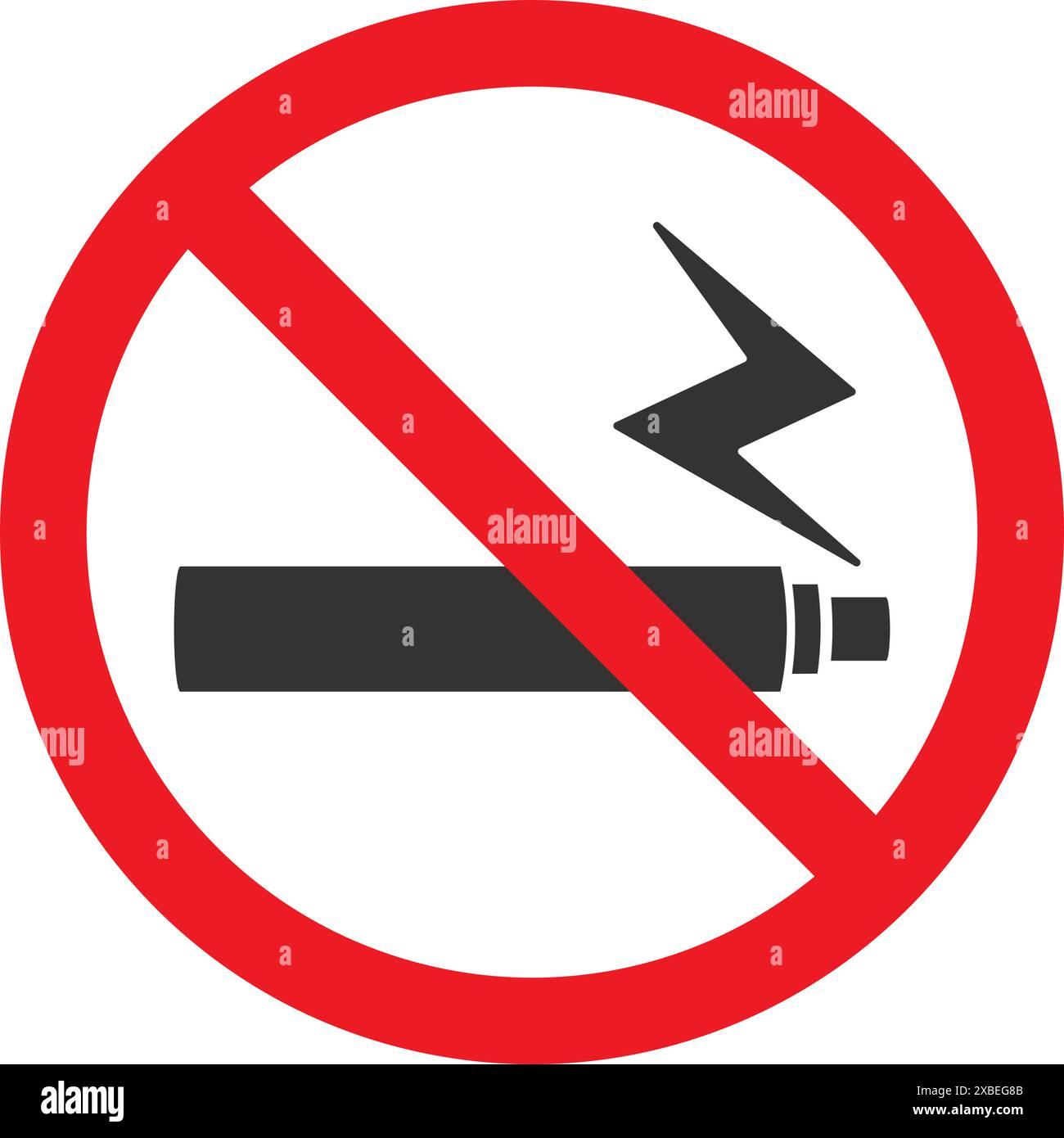 No vaping sign with e-cigarette symbol in vector Stock Vector Image ...