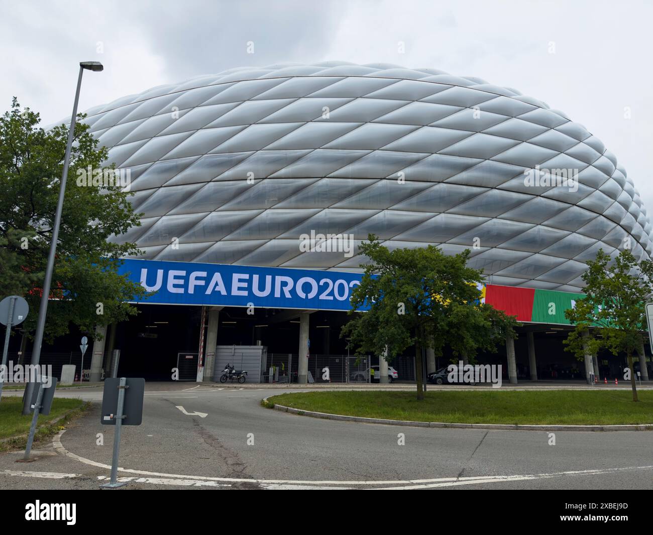 Munich, Germany. 11th June, 2024. Allianz Arena before the start of the Football UEFA European Championships 2024 in Germany, Season 2023/2024, on June 12, 2024 in Munich, Germany. Photographer: ddp images/star-images Credit: ddp media GmbH/Alamy Live News Stock Photo