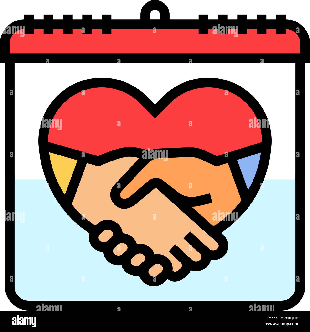 world happiness day international color icon vector illustration Stock