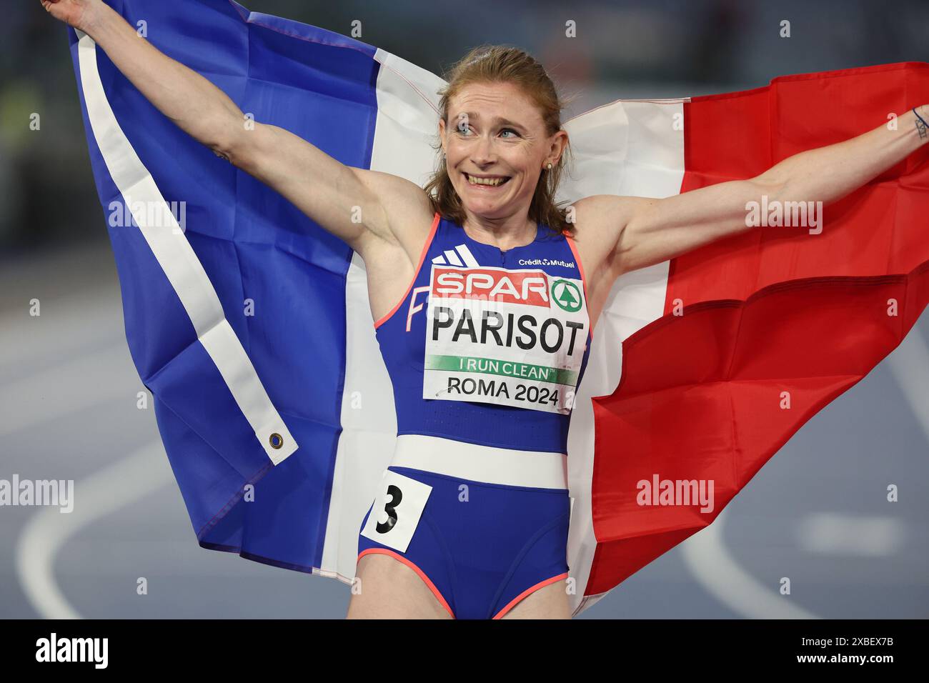 Rome, Italy 11.06.2024 Helene PARISOT compete and win bronze medal during 200m Women Final in