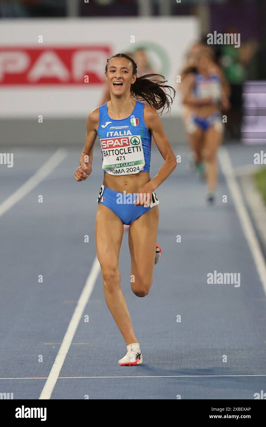 Rome, Italy 11.06.2024 Nadia BATTOCLETTI compete and win gold medal