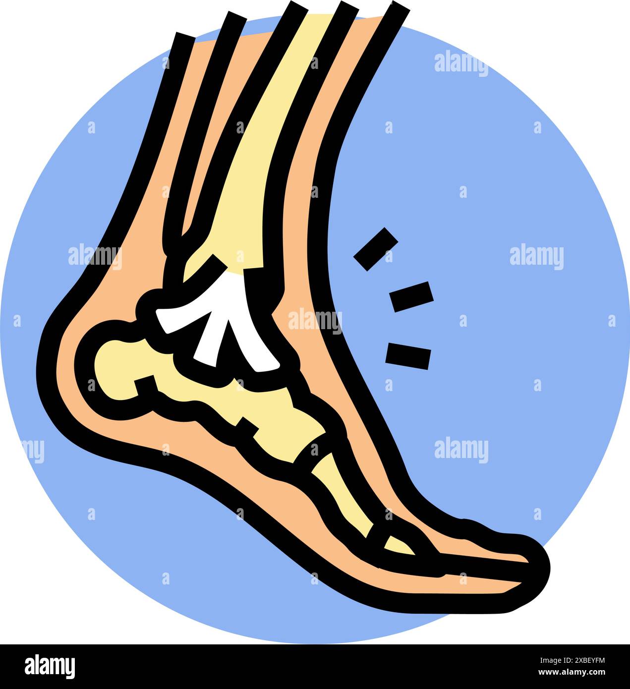 strains household injury accident color icon vector illustration Stock ...