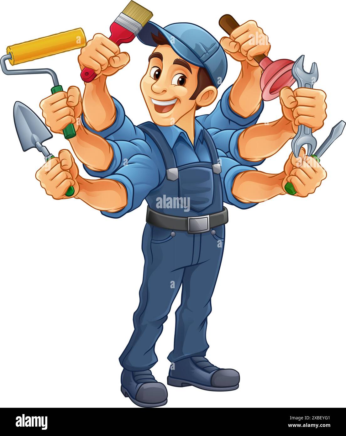 Too many tasks cartoon hi-res stock photography and images - Alamy