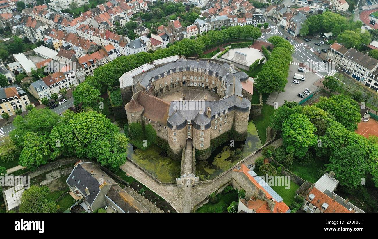 Drone photo chateau de boulogne sur mer hires stock photography and
