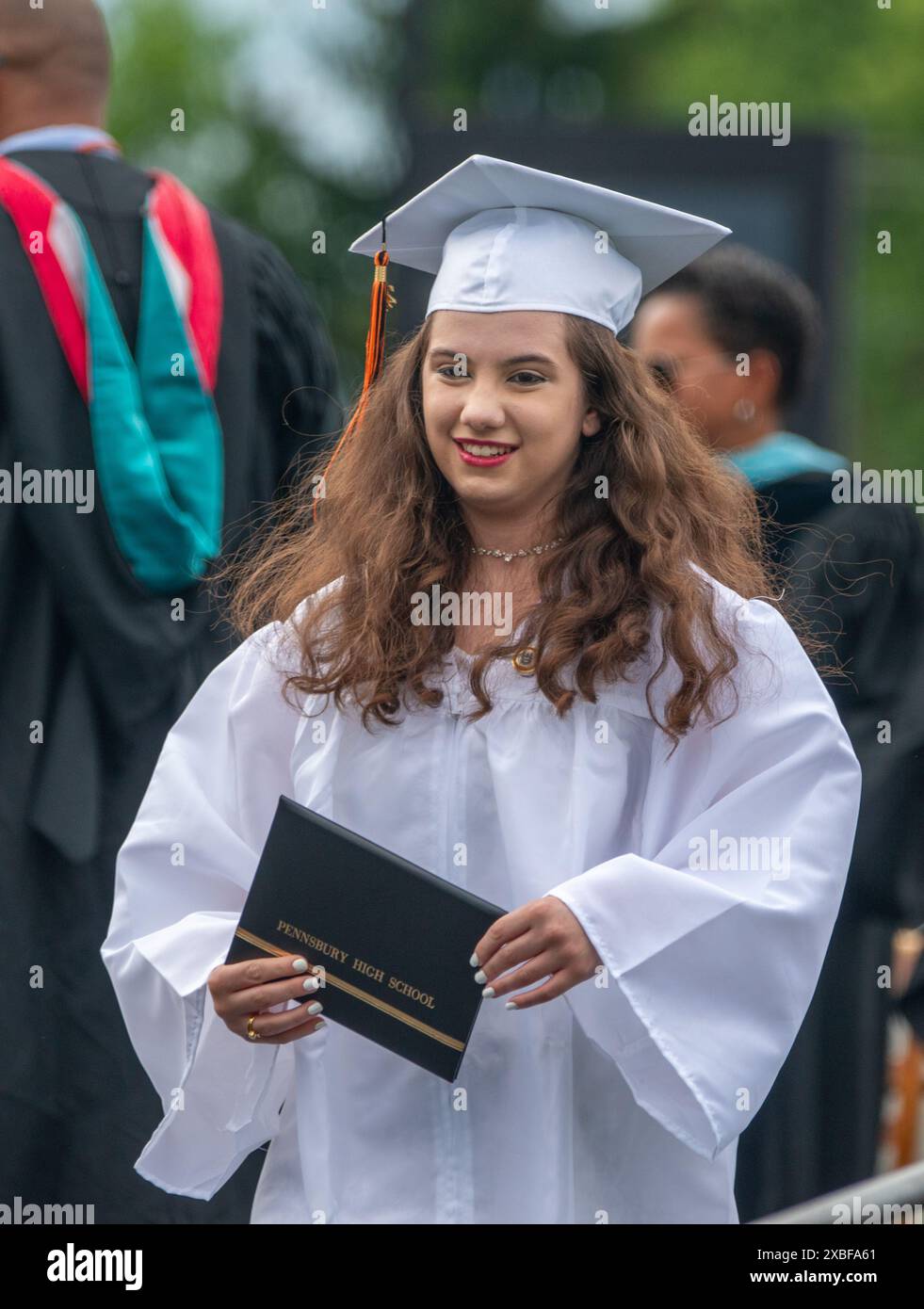 Fairless Hills, United States. 11th June, 2024. Graduates march into ...